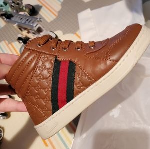 Gucci Napa Leather Toddler Sneakers